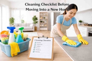 Cleaning checklist before moving into a new home in Singapore