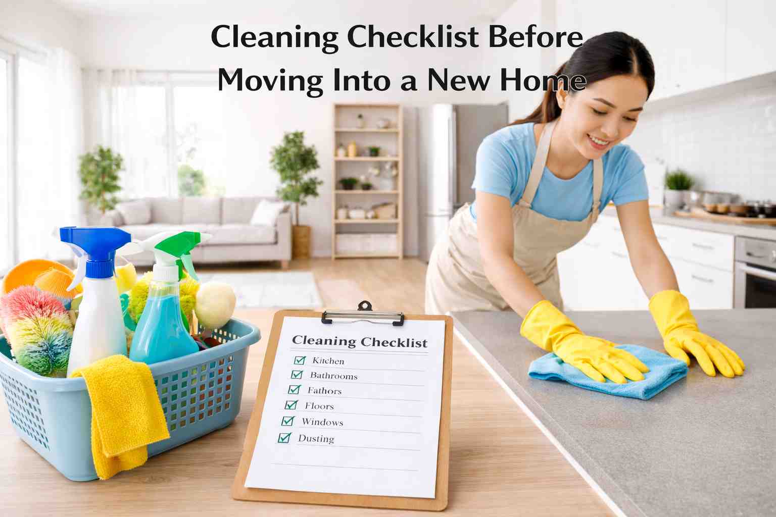 Cleaning checklist before moving into a new home in Singapore