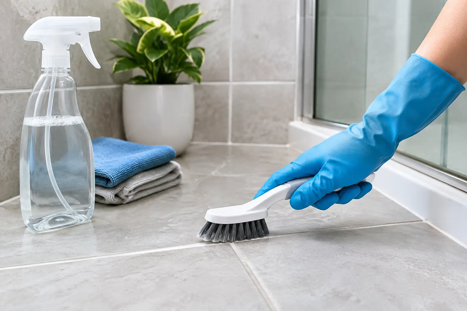 How to Sanitize Bathroom Grout Without Damage